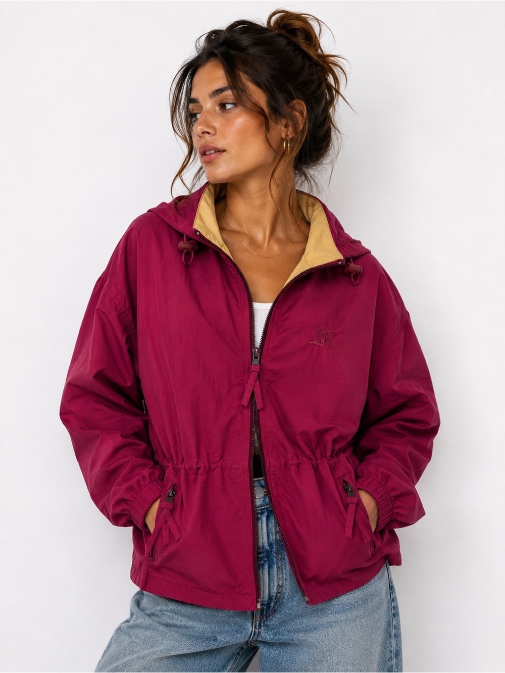 Vintage Cottage Essentials by Northern Reflections Red Raincoat Jacket